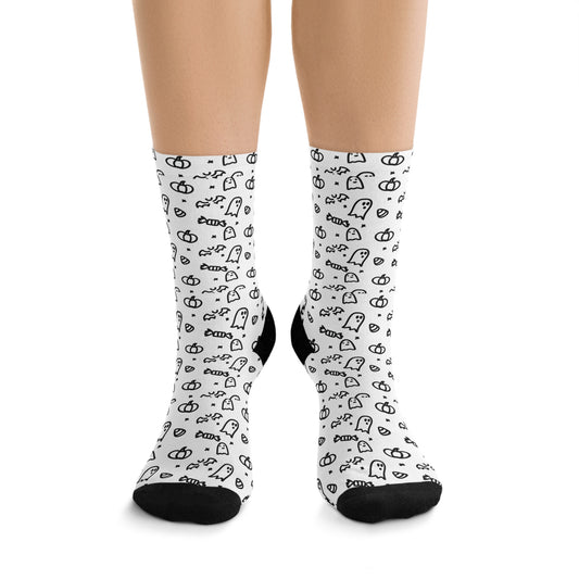 Eco-Friendly Recycled Poly Socks "Spooky"