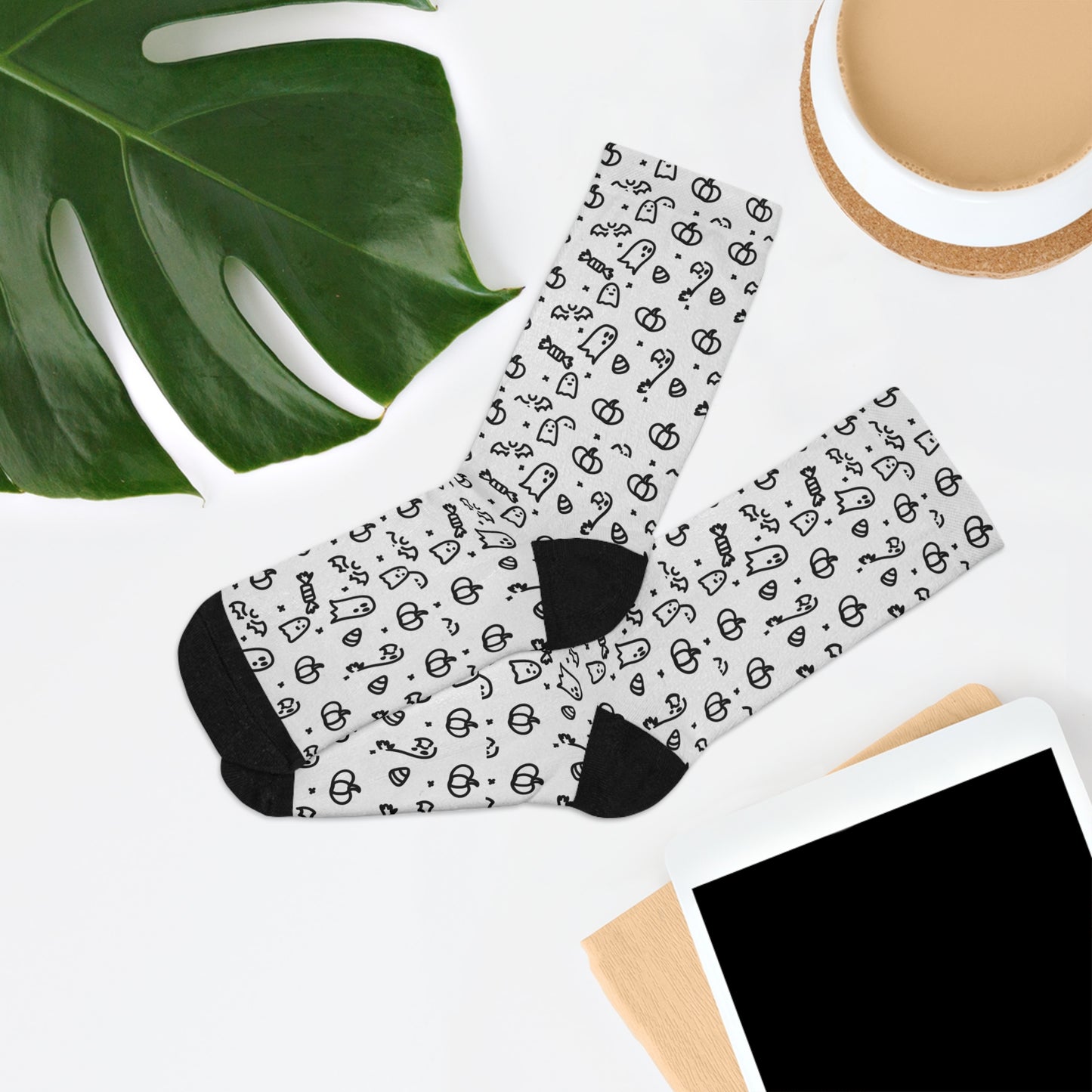 Eco-Friendly Recycled Poly Socks "Spooky"