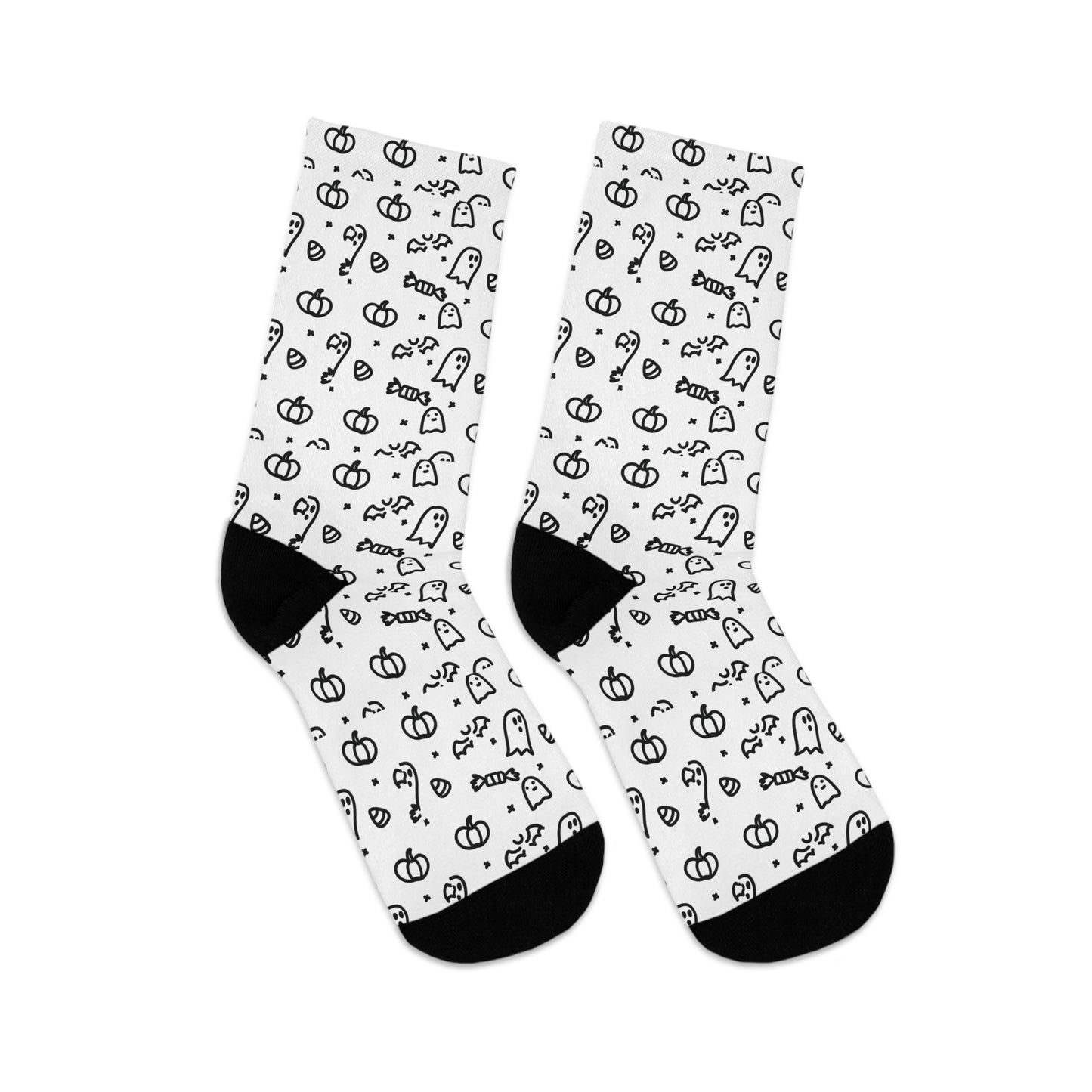 Eco-Friendly Recycled Poly Socks "Spooky"